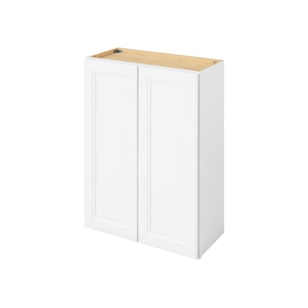 Monaco - 27" x 36" Wall Cabinet, 2 Doors, 2 Shelves in White MWH-W2736