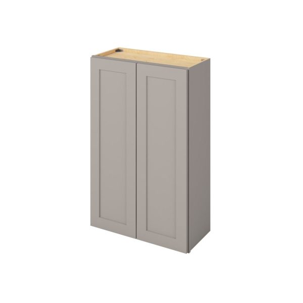 Cooper - 27" x 42" Wall Cabinet, 2 Doors, 3 Shelves in Grey CGR-W2742