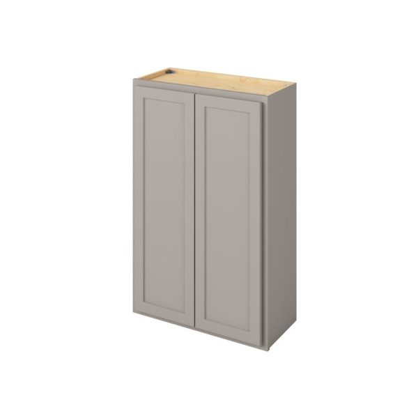 Hudson - 27" x 42" Wall Cabinet, 2 Doors, 3 Shelves in Grey HGR-W2742