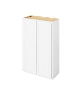 Hudson - 27" x 42" Wall Cabinet, 2 Doors, 3 Shelves in White HWH-W2742