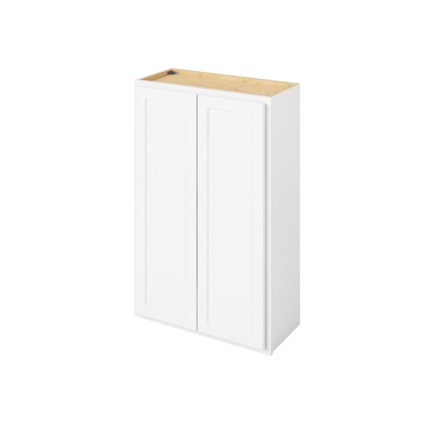 Hudson - 27" x 42" Wall Cabinet, 2 Doors, 3 Shelves in White HWH-W2742