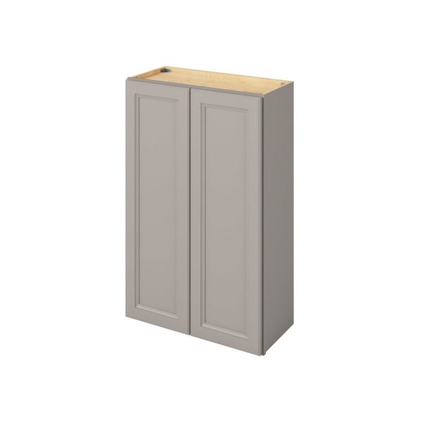 Monaco - 27" x 42" Wall Cabinet, 2 Doors, 3 Shelves in Grey MGR-W2742