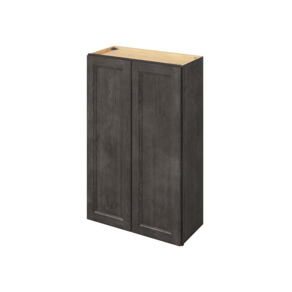 Monaco - 27" x 42" Wall Cabinet, 2 Doors, 3 Shelves in Slate MSL-W2742