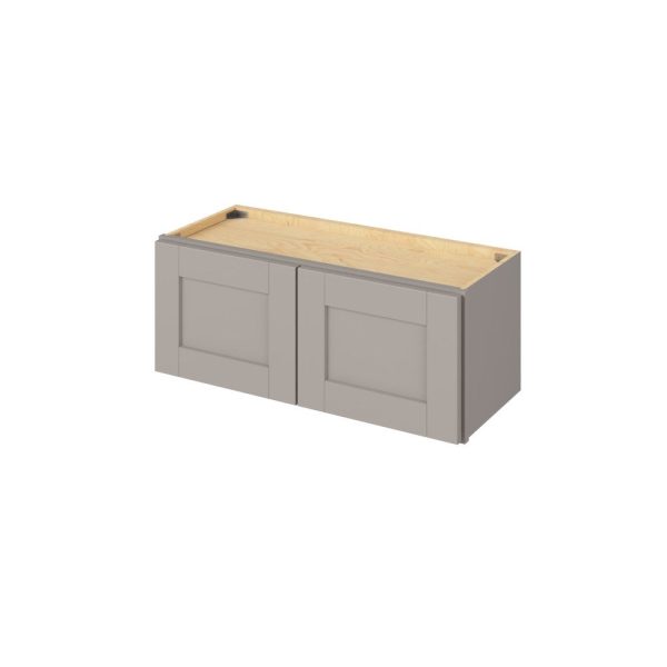 Cooper - 30" x 12" Wall Cabinet, 2 Doors in Grey CGR-W3012