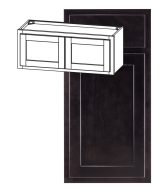 Hudson - 30" x 12" Wall Cabinet, 2 Doors in Espresso HES-W3012