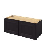 Monaco - 30" x 12" Wall Cabinet, 2 Doors in Espresso MES-W3012