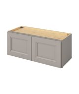 Monaco - 30" x 12" Wall Cabinet, 2 Doors in Grey MGR-W3012