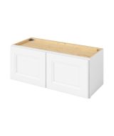 Monaco - 30" x 12" Wall Cabinet, 2 Doors in White MWH-W3012