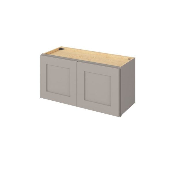 Cooper - 30" x 15" Wall Cabinet, 2 Doors in Grey CGR-W3015