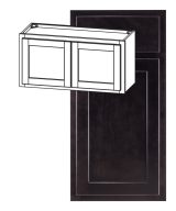 Hudson - 30" x 15" Wall Cabinet, 2 Doors in Espresso HES-W3015