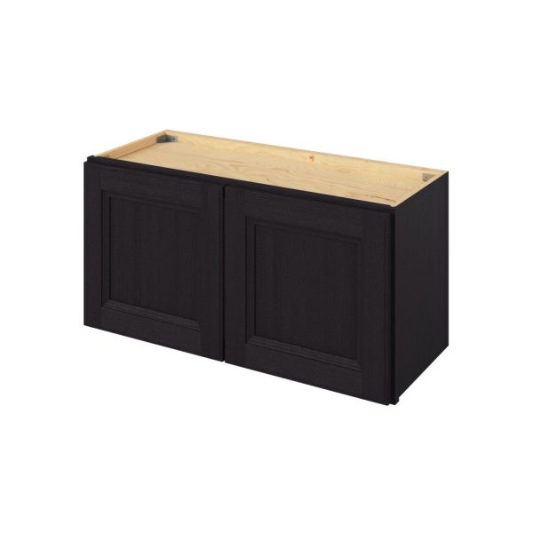 Monaco - 30" x 15" Wall Cabinet, 2 Doors in Espresso MES-W3015