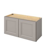 Monaco - 30" x 15" Wall Cabinet, 2 Doors in Grey MGR-W3015