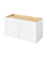 Monaco - 30" x 15" Wall Cabinet, 2 Doors in White MWH-W3015