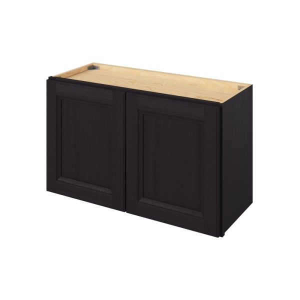 Monaco - 30" x 18" Wall Cabinet, 2 Doors in Espresso MES-W3018