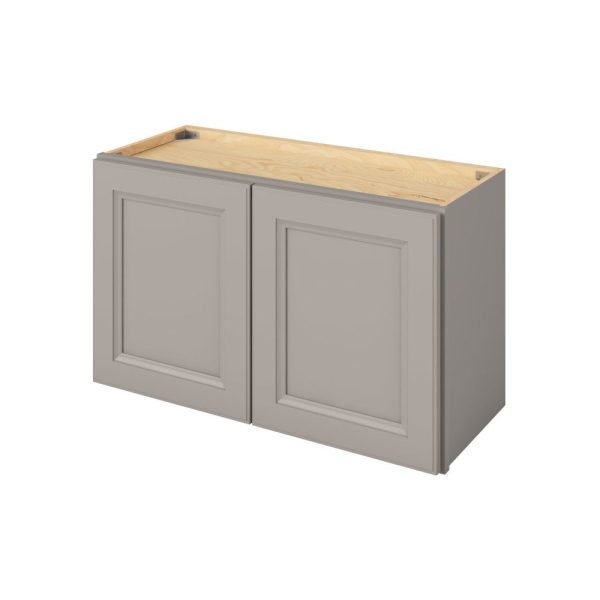 Monaco - 30" x 18" Wall Cabinet, 2 Doors in Grey MGR-W3018