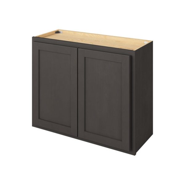 Hudson - 30" x 24" Wall Cabinet, 2 Doors, 1 Shelf in Slate HSL-W3024