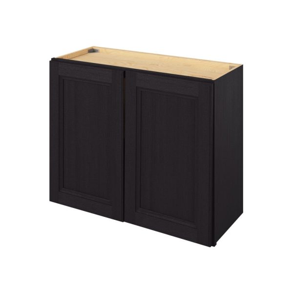 Monaco - 30" x 24" Wall Cabinet, 2 Doors, 1 Shelf in Espresso MES-W3024