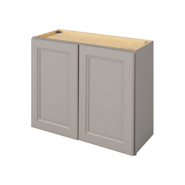 Monaco - 30" x 24" Wall Cabinet, 2 Doors, 1 Shelf in Grey MGR-W3024