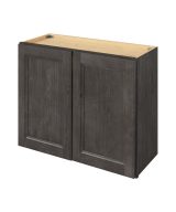 Monaco - 30" x 24" Wall Cabinet, 2 Doors, 1 Shelf in Slate MSL-W3024