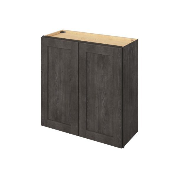 Cooper - 30" x 30" Wall Cabinet, 2 Doors, 2 Shelves in Slate CSL-W3030