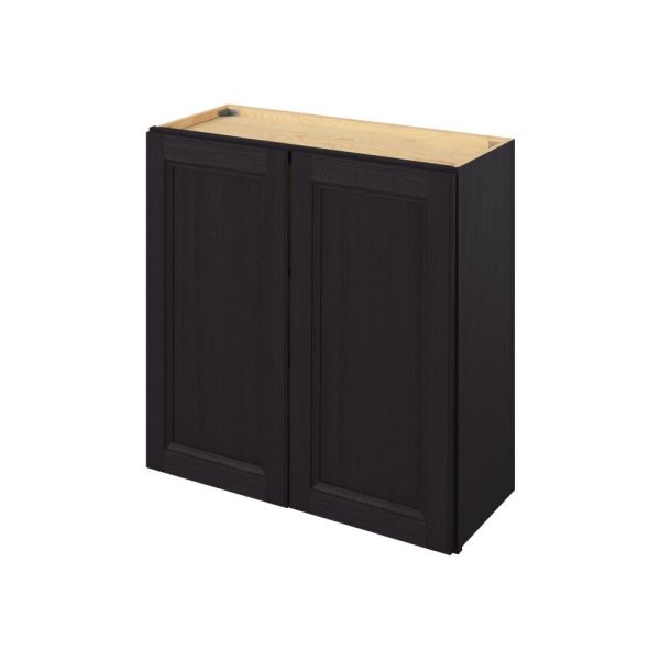 Monaco - 30" x 30" Wall Cabinet, 2 Doors, 2 Shelves in Espresso MES-W3030