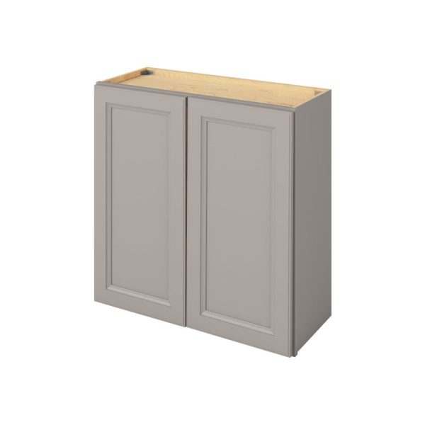 Monaco - 30" x 30" Wall Cabinet, 2 Doors, 2 Shelves in Grey MGR-W3030