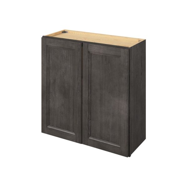 Monaco - 30" x 30" Wall Cabinet, 2 Doors, 2 Shelves in Slate MSL-W3030