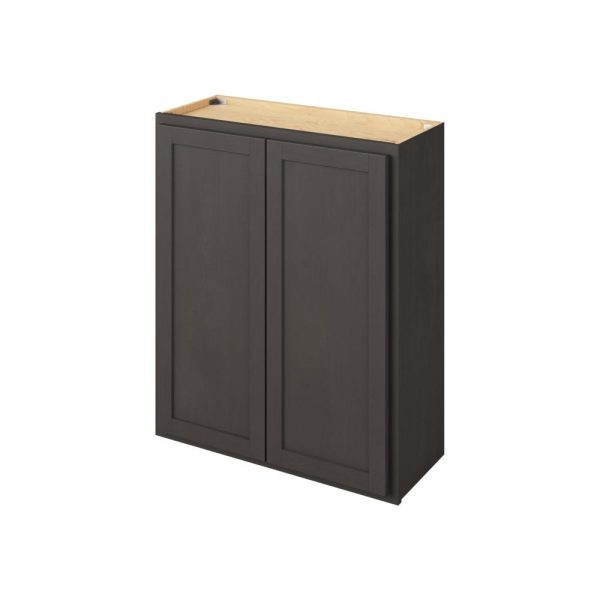 Hudson - 30" x 36" Wall Cabinet, 2 Doors, 2 Shelves in Slate HSL-W3036