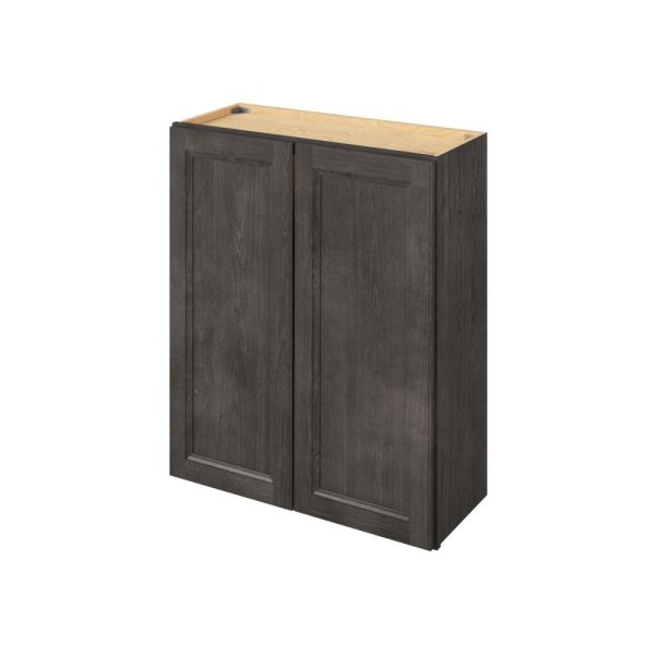 Monaco - 30" x 36" Wall Cabinet, 2 Doors, 2 Shelves in Slate MSL-W3036