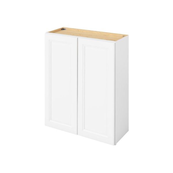 Monaco - 30" x 36" Wall Cabinet, 2 Doors, 2 Shelves in White MWH-W3036