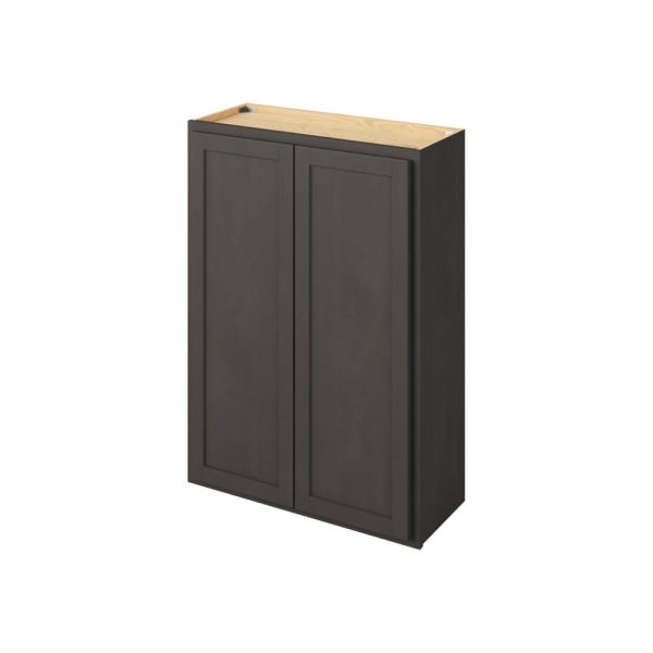 Hudson - 30" x 42" Wall Cabinet, 2 Doors, 3 Shelves in Slate HSL-W3042