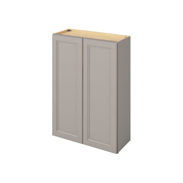 Monaco - 30" x 42" Wall Cabinet, 2 Doors, 3 Shelves in Grey MGR-W3042