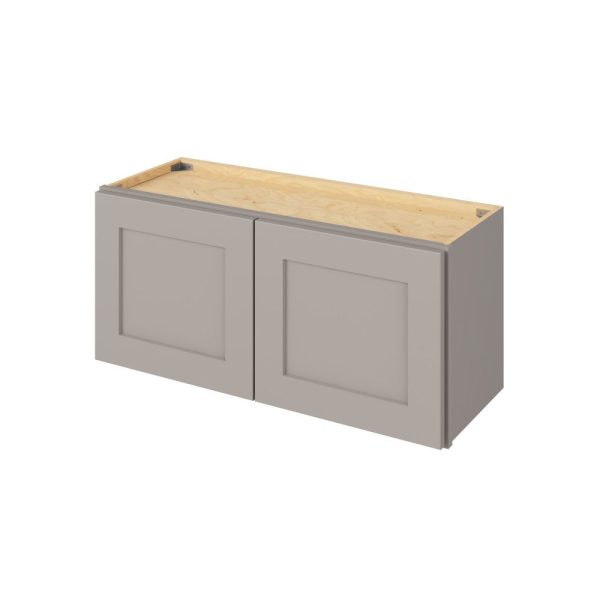 Cooper - 33" x 12" Wall Cabinet, 2 Doors in Grey CGR-W3312