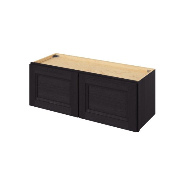 Monaco - 33" x 12" Wall Cabinet, 2 Doors in Espresso MES-W3312