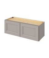 Monaco - 33" x 12" Wall Cabinet, 2 Doors in Grey MGR-W3312