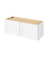 Monaco - 33" x 12" Wall Cabinet, 2 Doors in White MWH-W3312