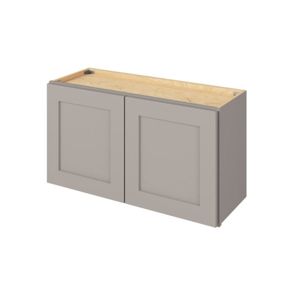 Cooper - 33" x 15" Wall Cabinet, 2 Doors in Grey CGR-W3315