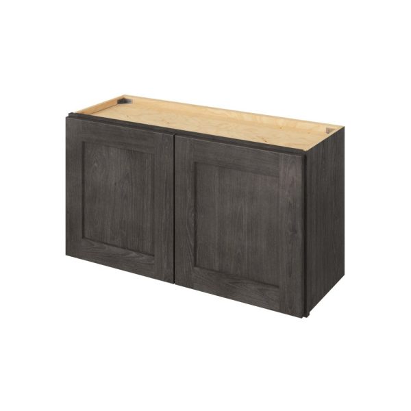 Cooper - 33" x 15" Wall Cabinet, 2 Doors in Slate CSL-W3315