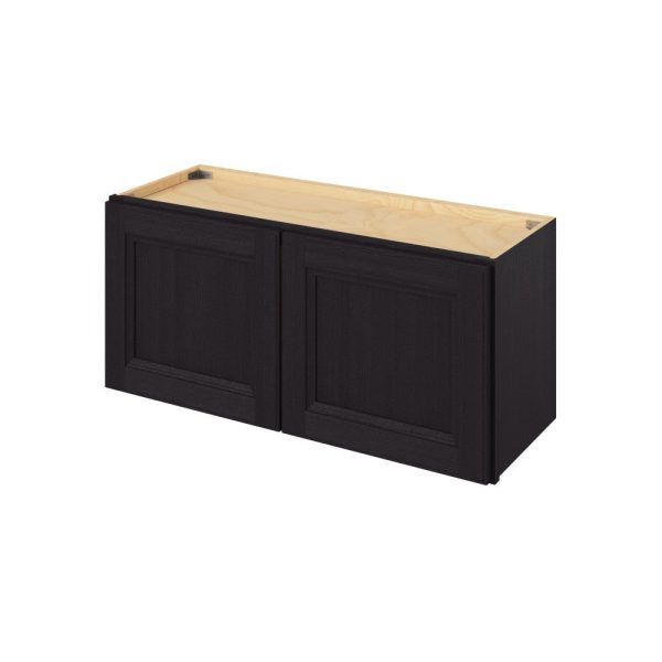 Monaco - 33" x 15" Wall Cabinet, 2 Doors in Espresso MES-W3315