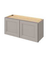 Monaco - 33" x 15" Wall Cabinet, 2 Doors in Grey MGR-W3315