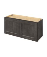 Monaco - 33" x 15" Wall Cabinet, 2 Doors in Slate MSL-W3315