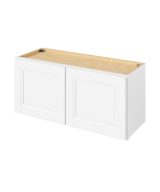 Monaco - 33" x 15" Wall Cabinet, 2 Doors in White MWH-W3315