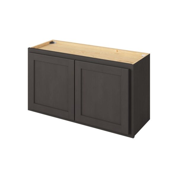 Hudson - 33" x 18" Wall Cabinet, 2 Doors in Slate HSL-W3318