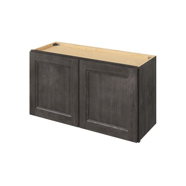 Monaco - 33" x 18" Wall Cabinet, 2 Doors in Slate MSL-W3318