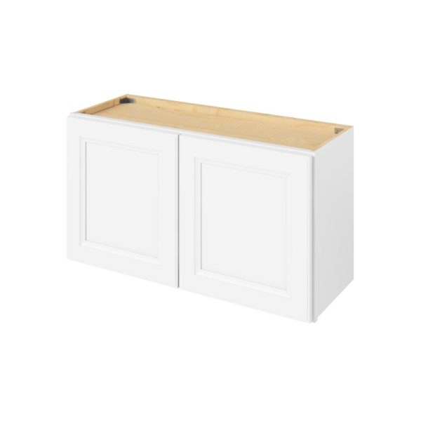 Monaco - 33" x 18" Wall Cabinet, 2 Doors in White MWH-W3318