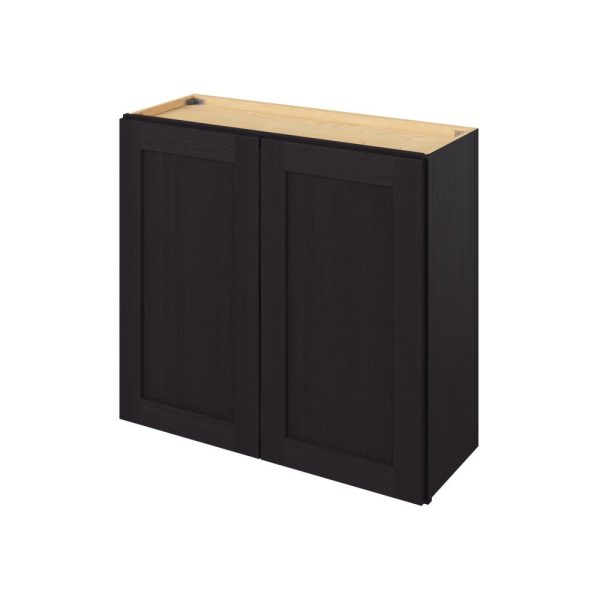 Cooper - 33" x 24" Wall Cabinet, 2 Doors, 1 Shelf in Espresso CES-W3324