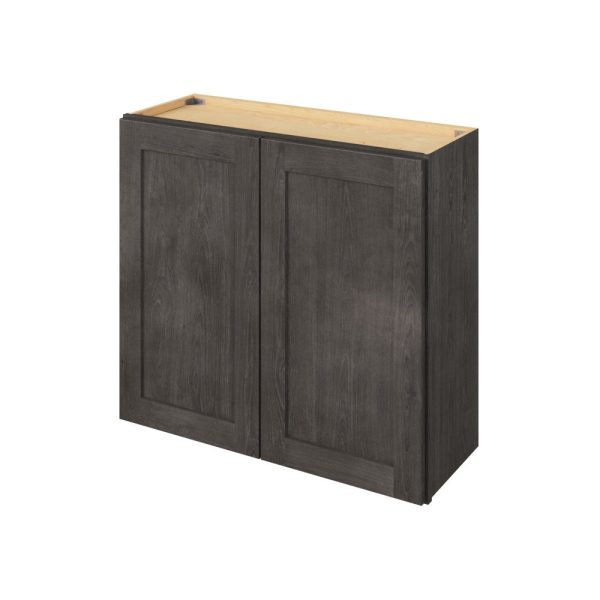 Cooper - 33" x 24" Wall Cabinet, 2 Doors, 1 Shelf in Slate CSL-W3324