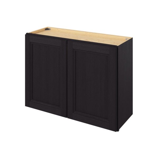 Monaco - 33" x 24" Wall Cabinet, 2 Doors, 1 Shelf in Espresso MES-W3324