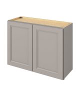 Monaco - 33" x 24" Wall Cabinet, 2 Doors, 1 Shelf in Grey MGR-W3324