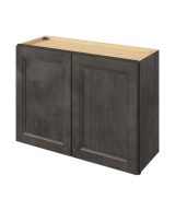 Monaco - 33" x 24" Wall Cabinet, 2 Doors, 1 Shelf in Slate MSL-W3324